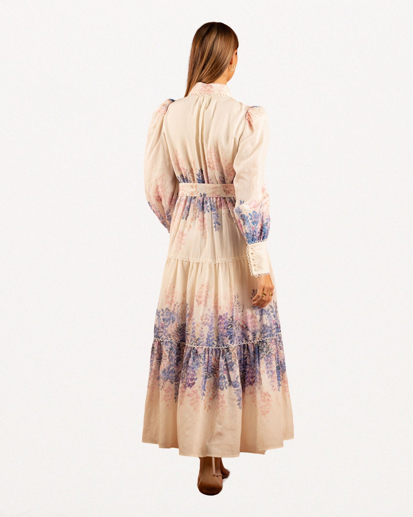 The Aurélie Maxi Dress in Wisteria Dream