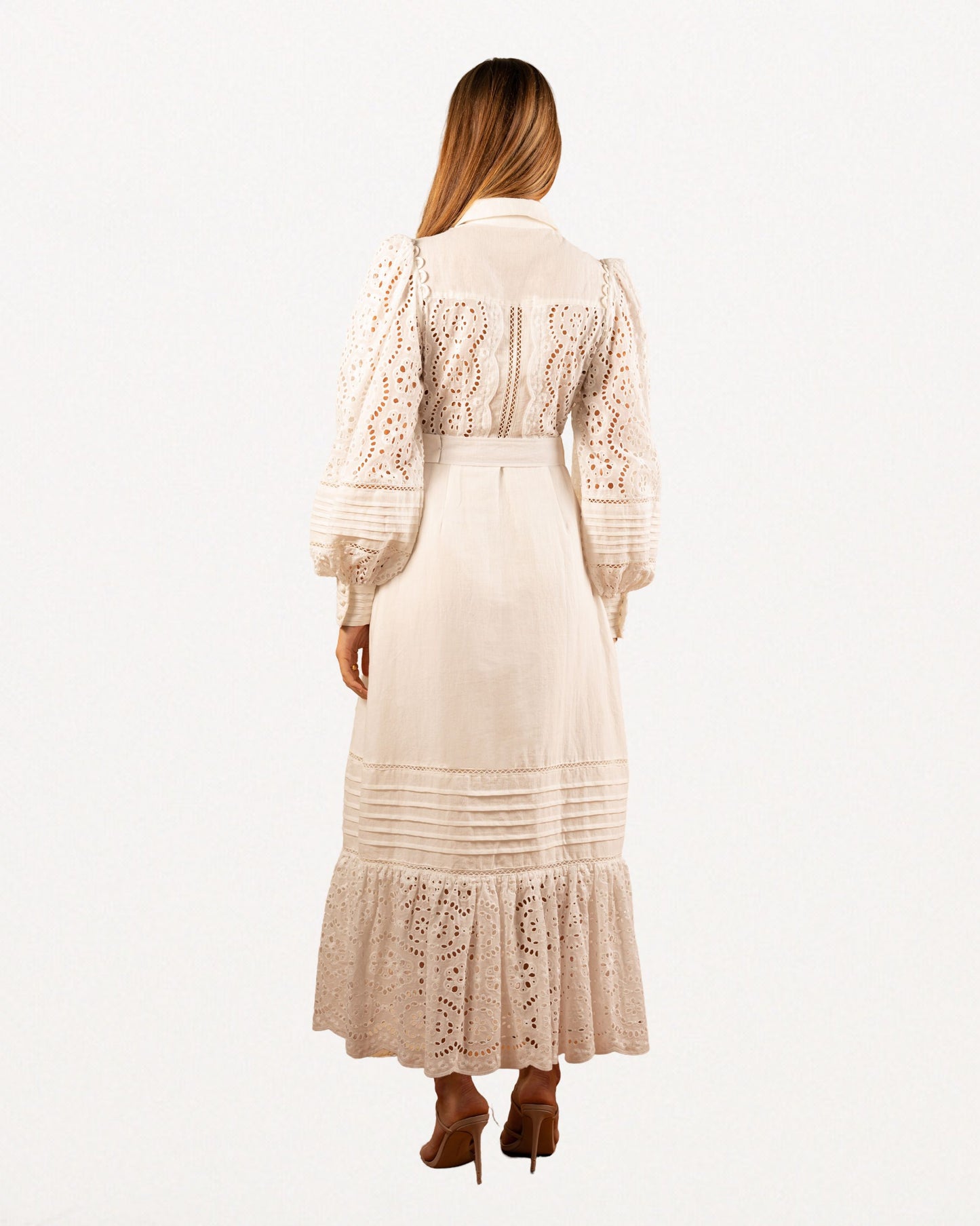 The Lara shirt dress in Ivory