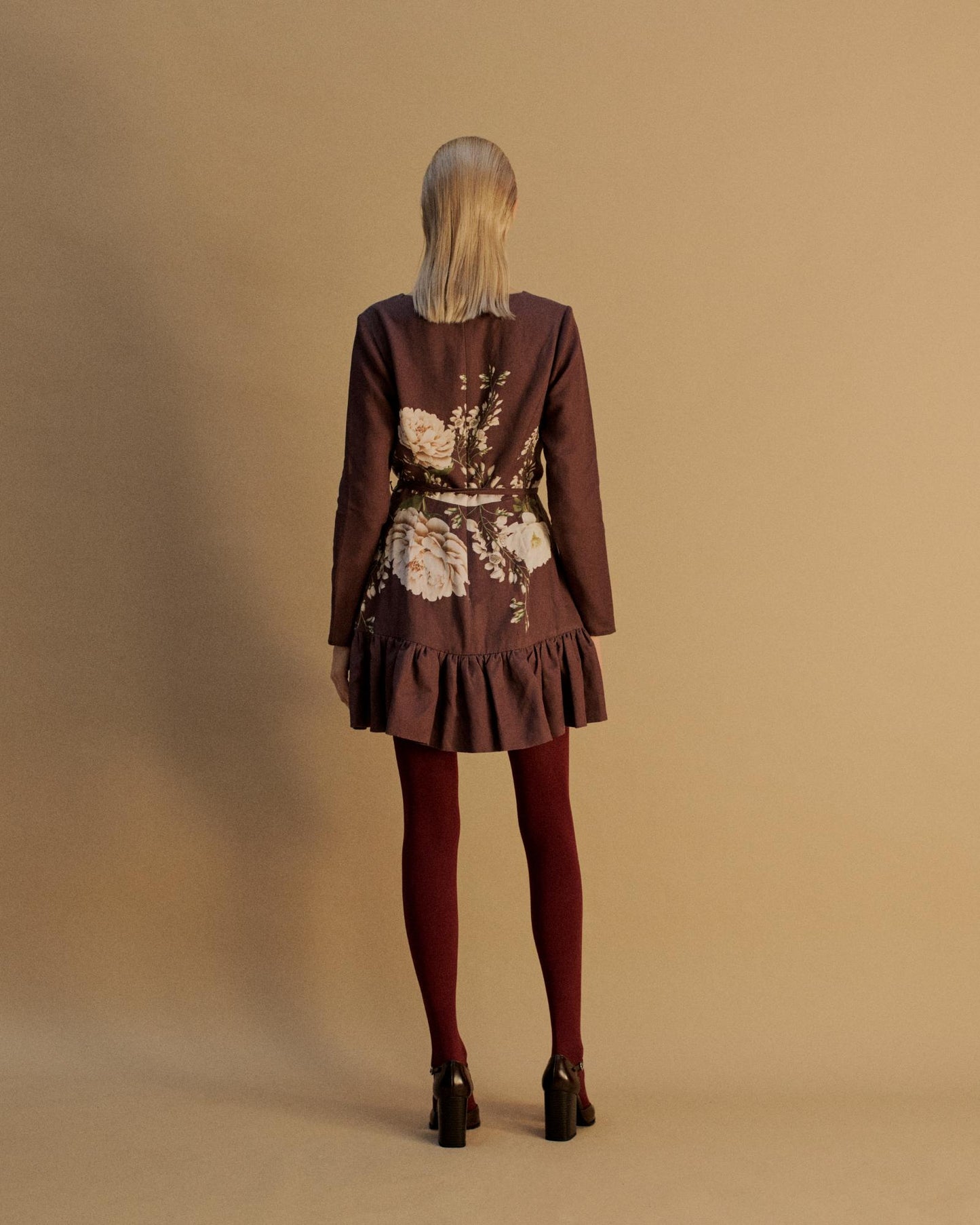 The Pia Mini Dress in the Botanical Beauty Print