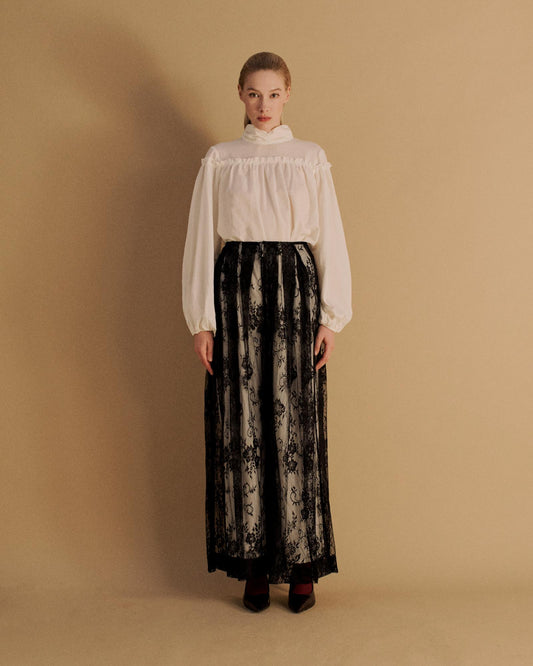 The Rosheen Blouse in Ivory