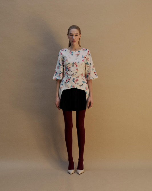 The Charlotte Mini Dress in the Floral Nostalgia Print