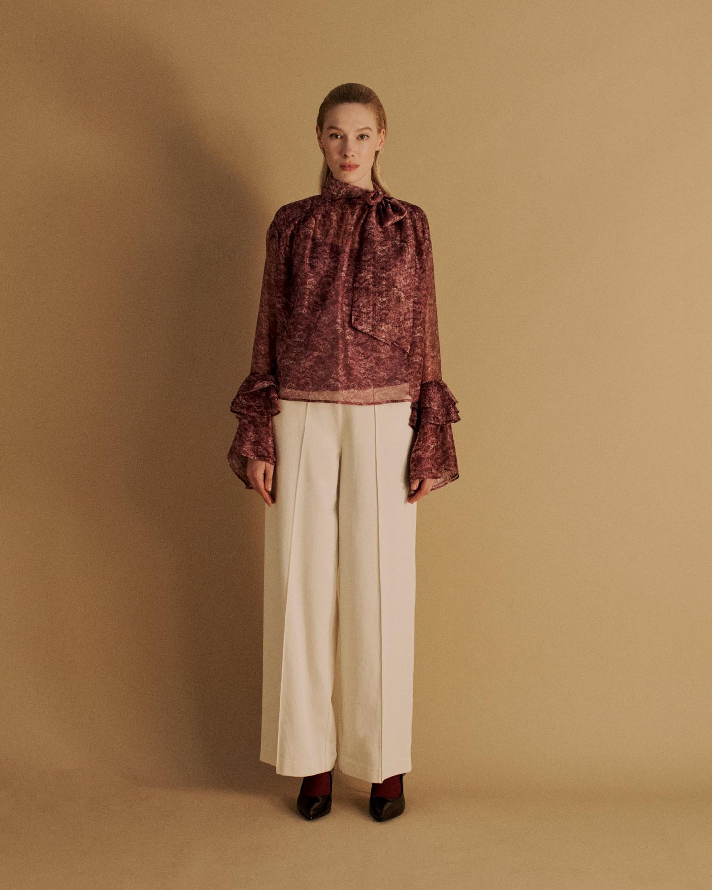 The Auguste Trouser in Ivory