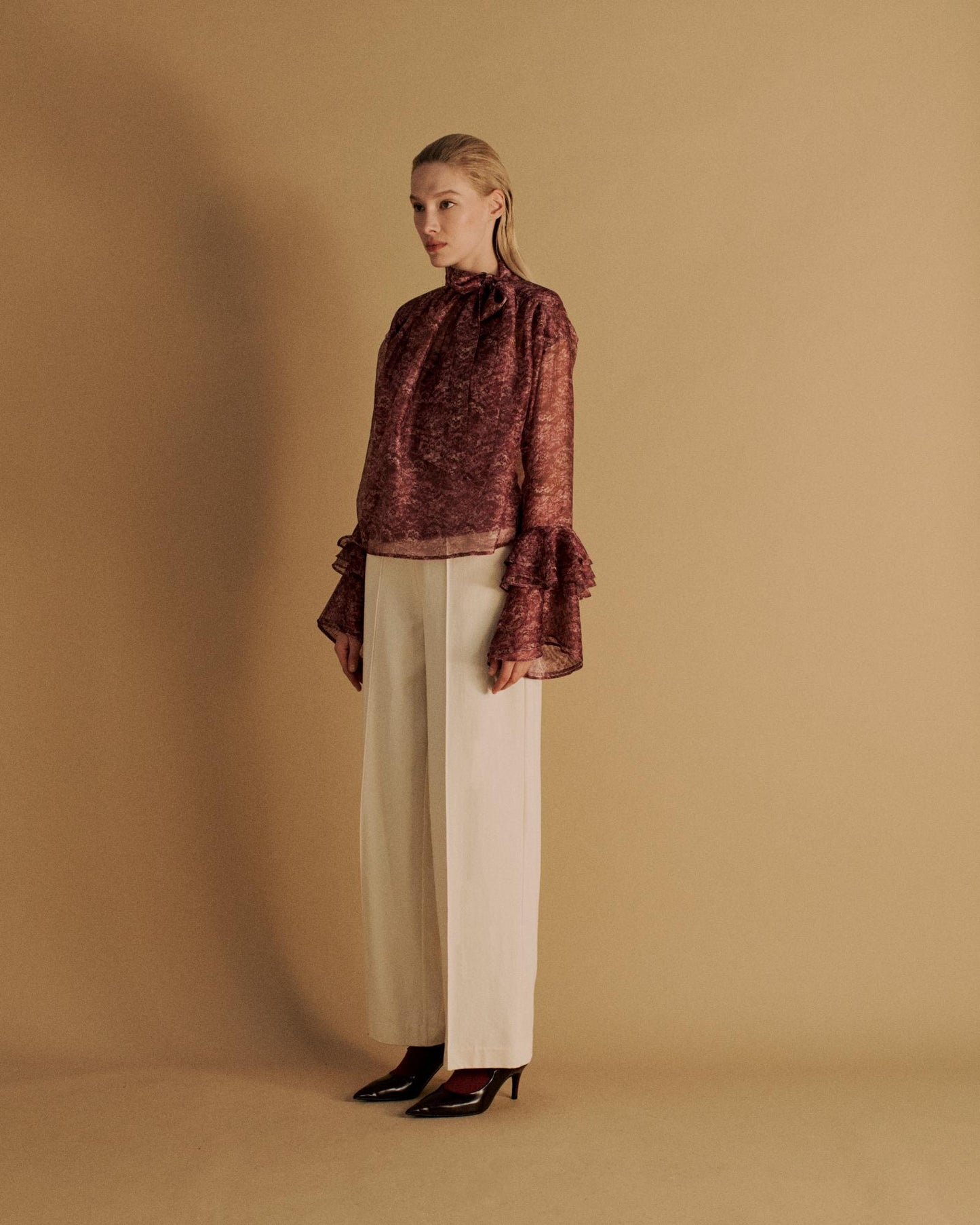 The Auguste Trouser in Ivory