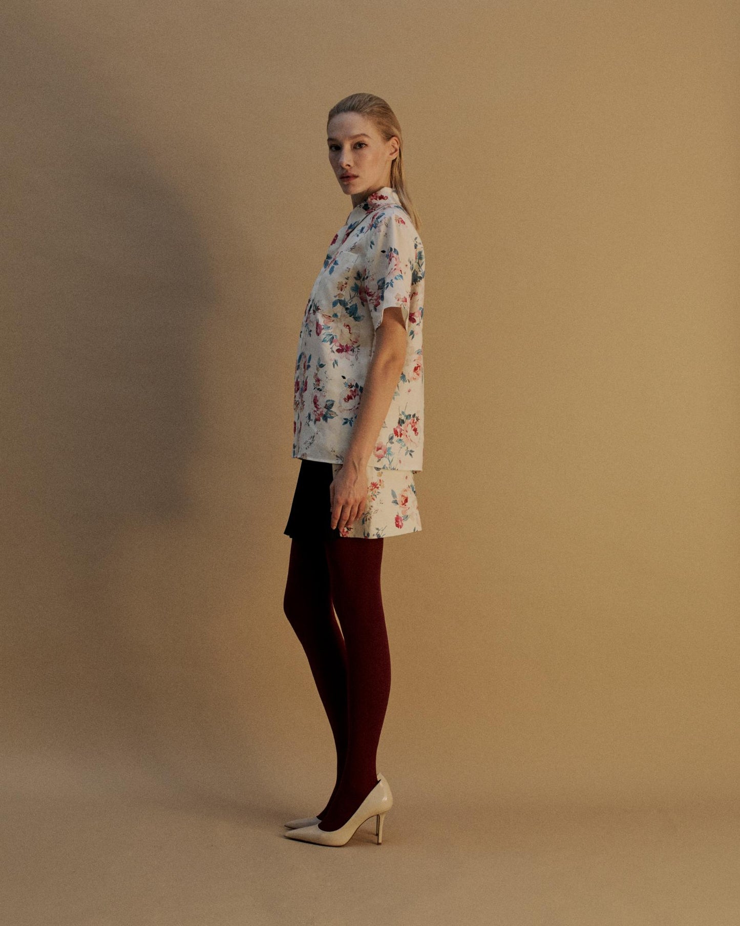 The Coco Shirt in the Floral Nostalgia Print