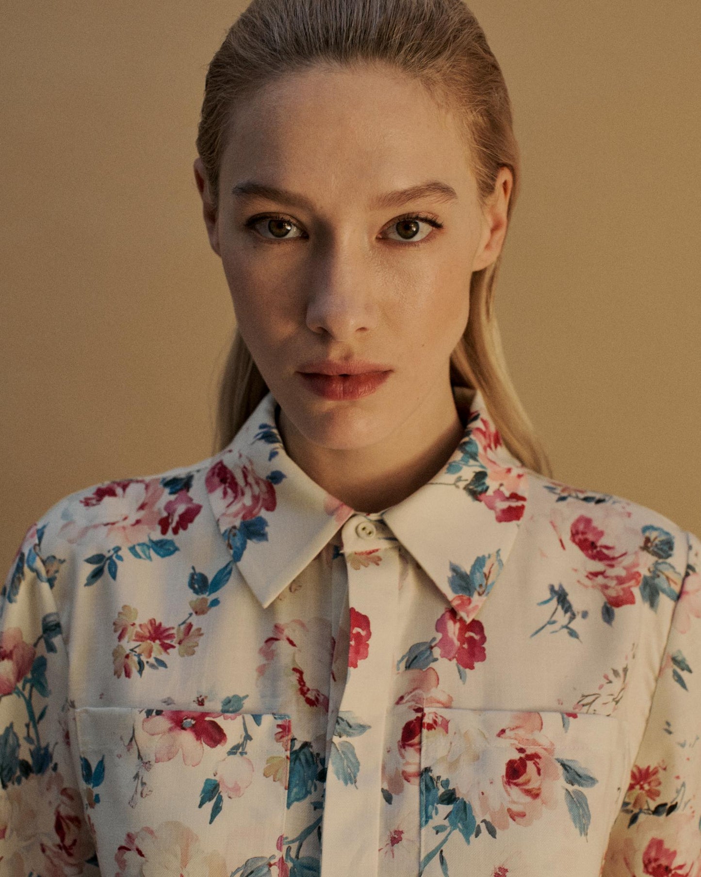 The Coco Shirt in the Floral Nostalgia Print
