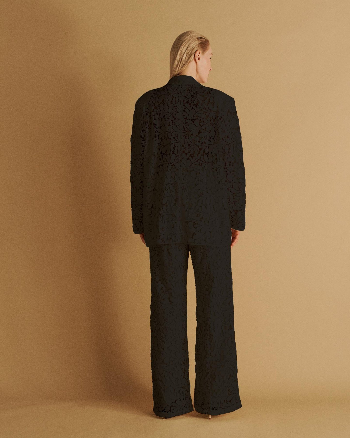 The Ella Blazer in Black Lace