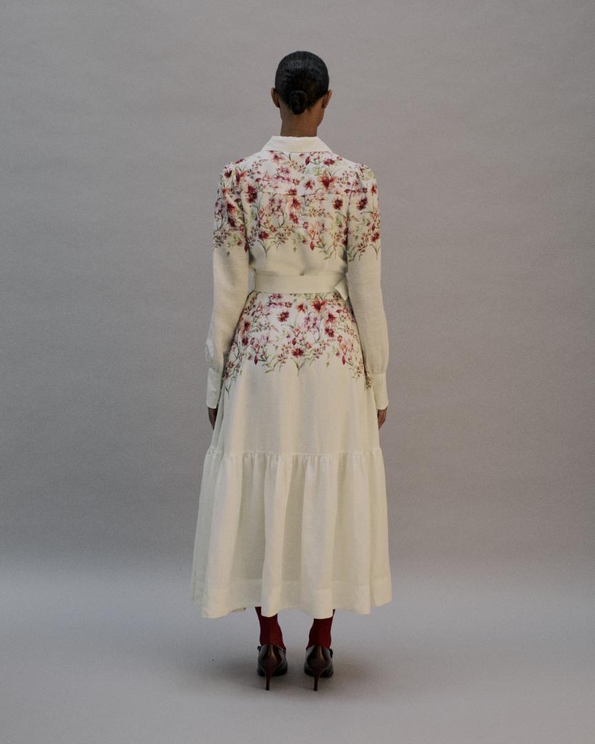 The Laila Shirt Dress in the Garden Bloom Print