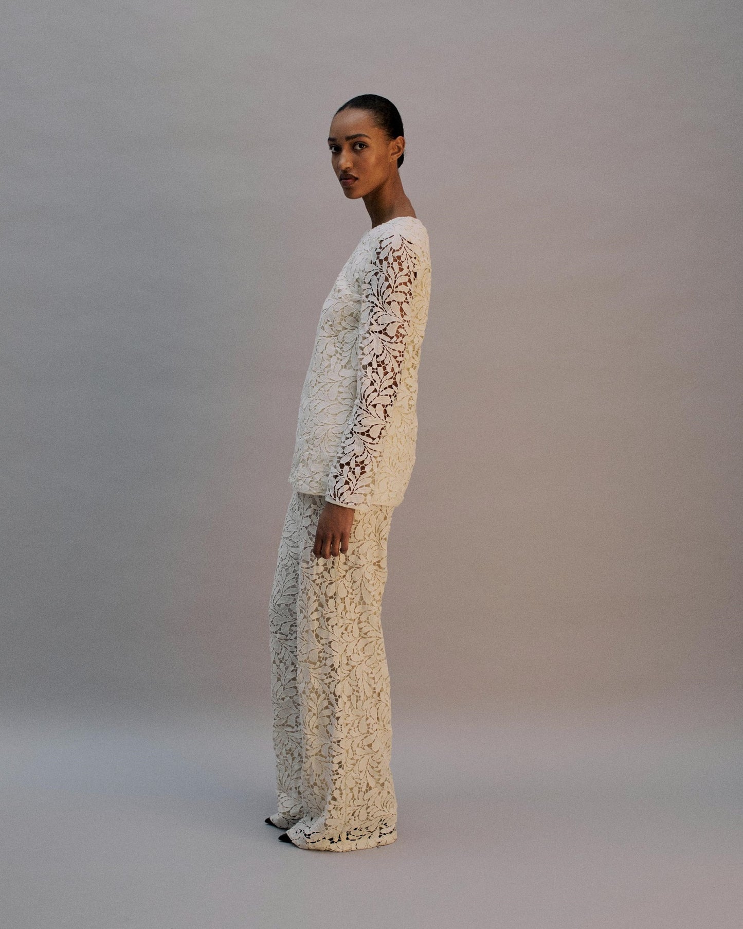 The Brigid Top in Ivory Lace