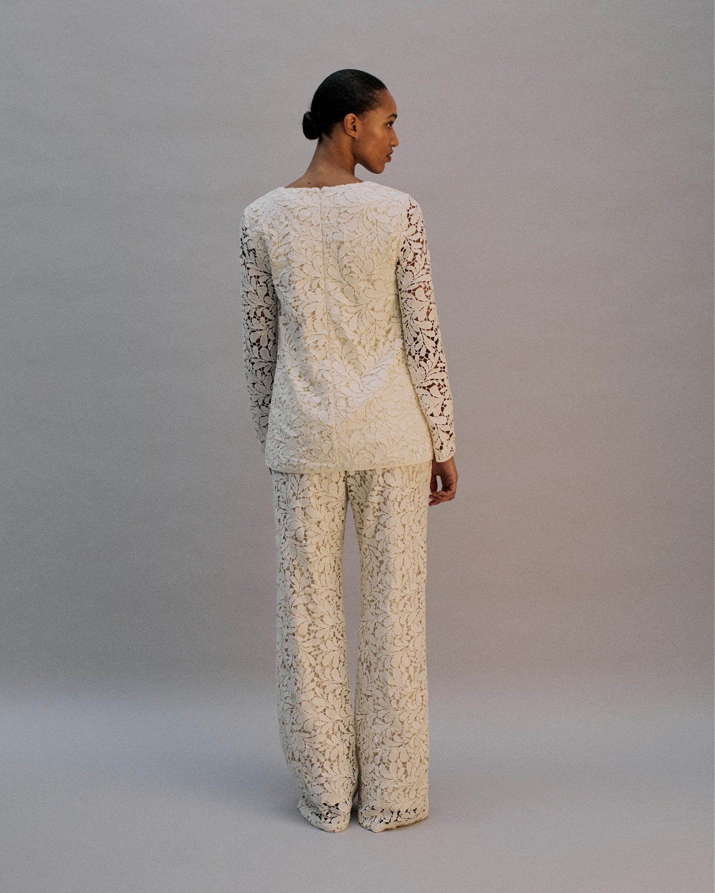 The Brigid Top in Ivory Lace