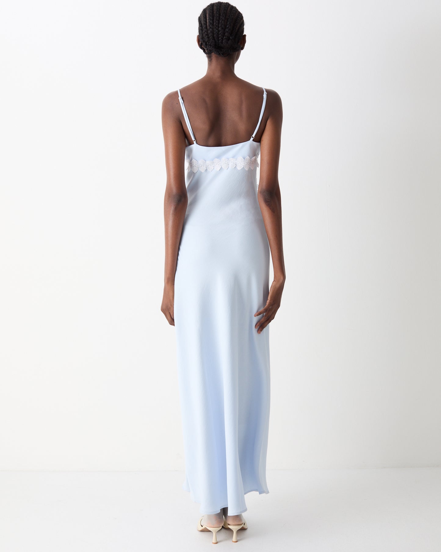 The Emilie Midi Dress in Sea Foam