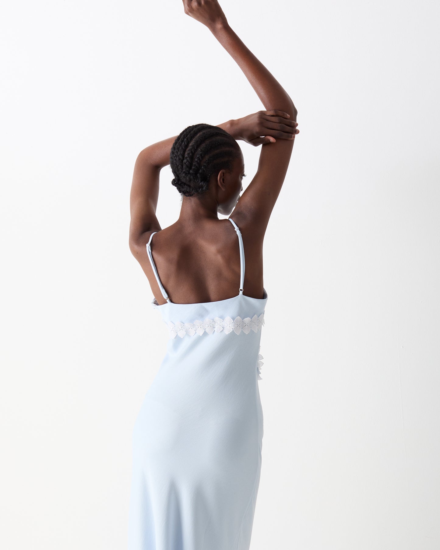The Emilie Midi Dress in Sea Foam