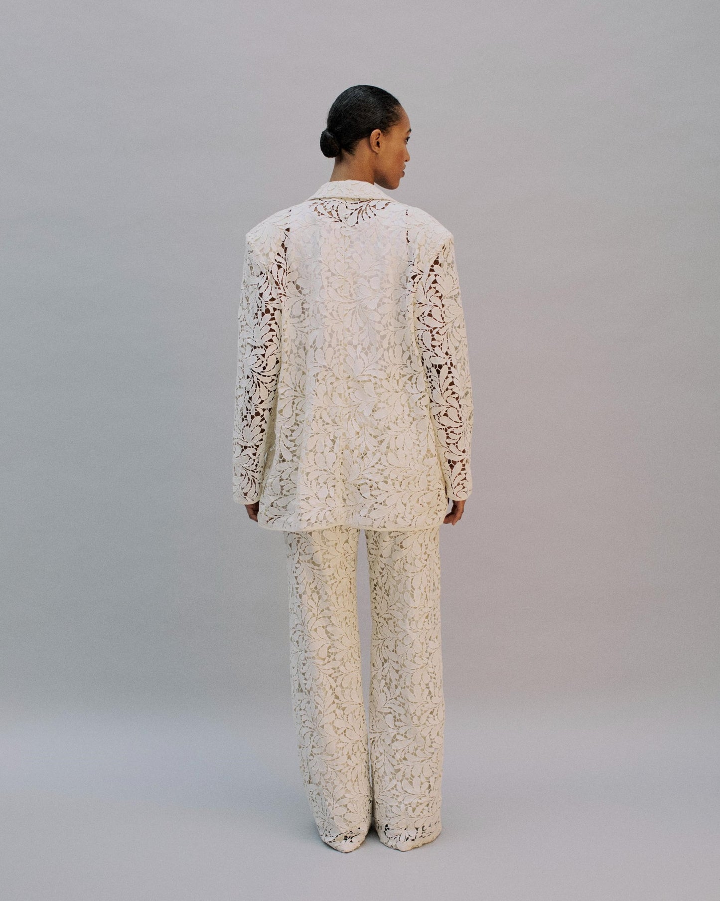 The Ella Blazer in Ivory Lace