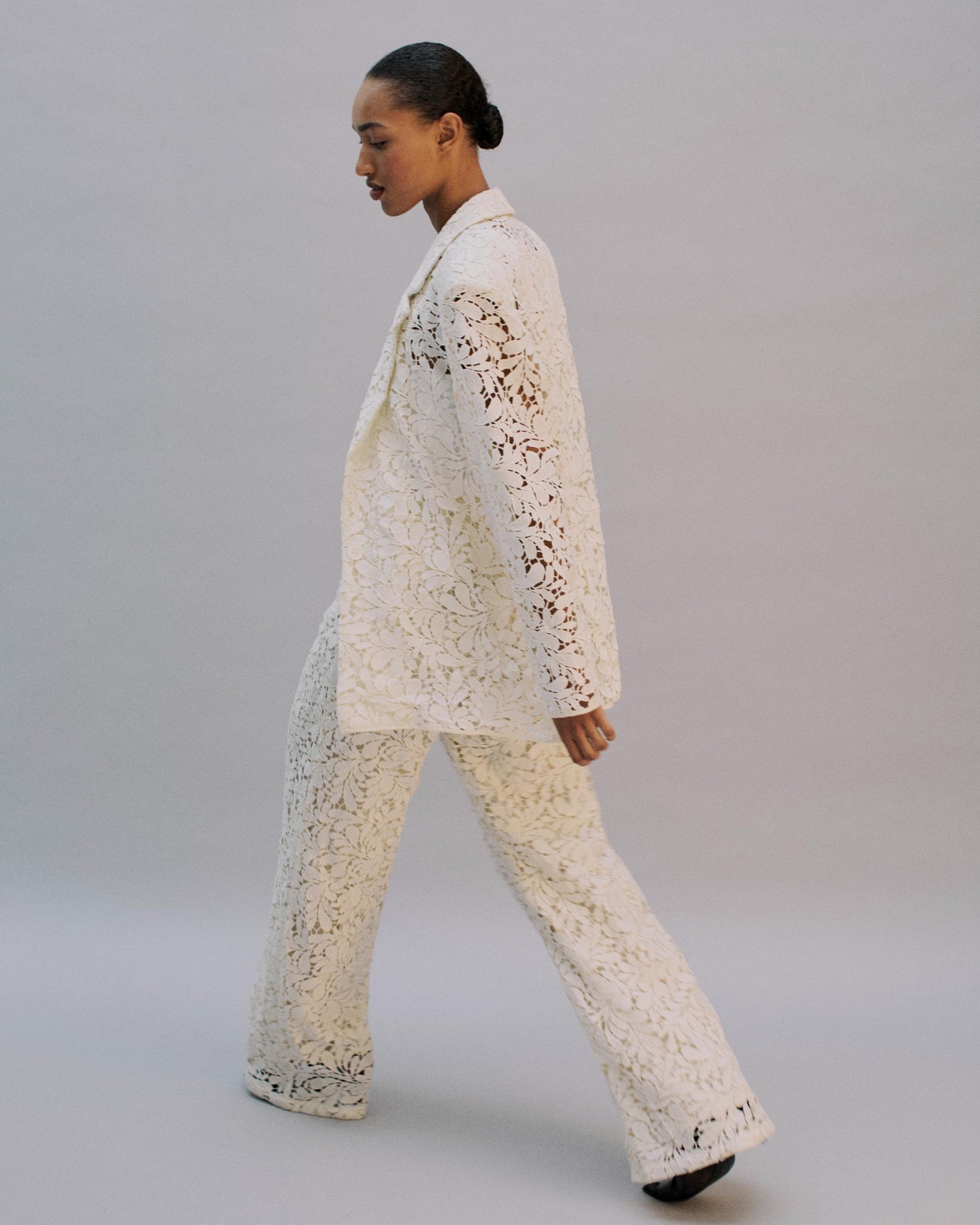 The Ella Blazer in Ivory Lace