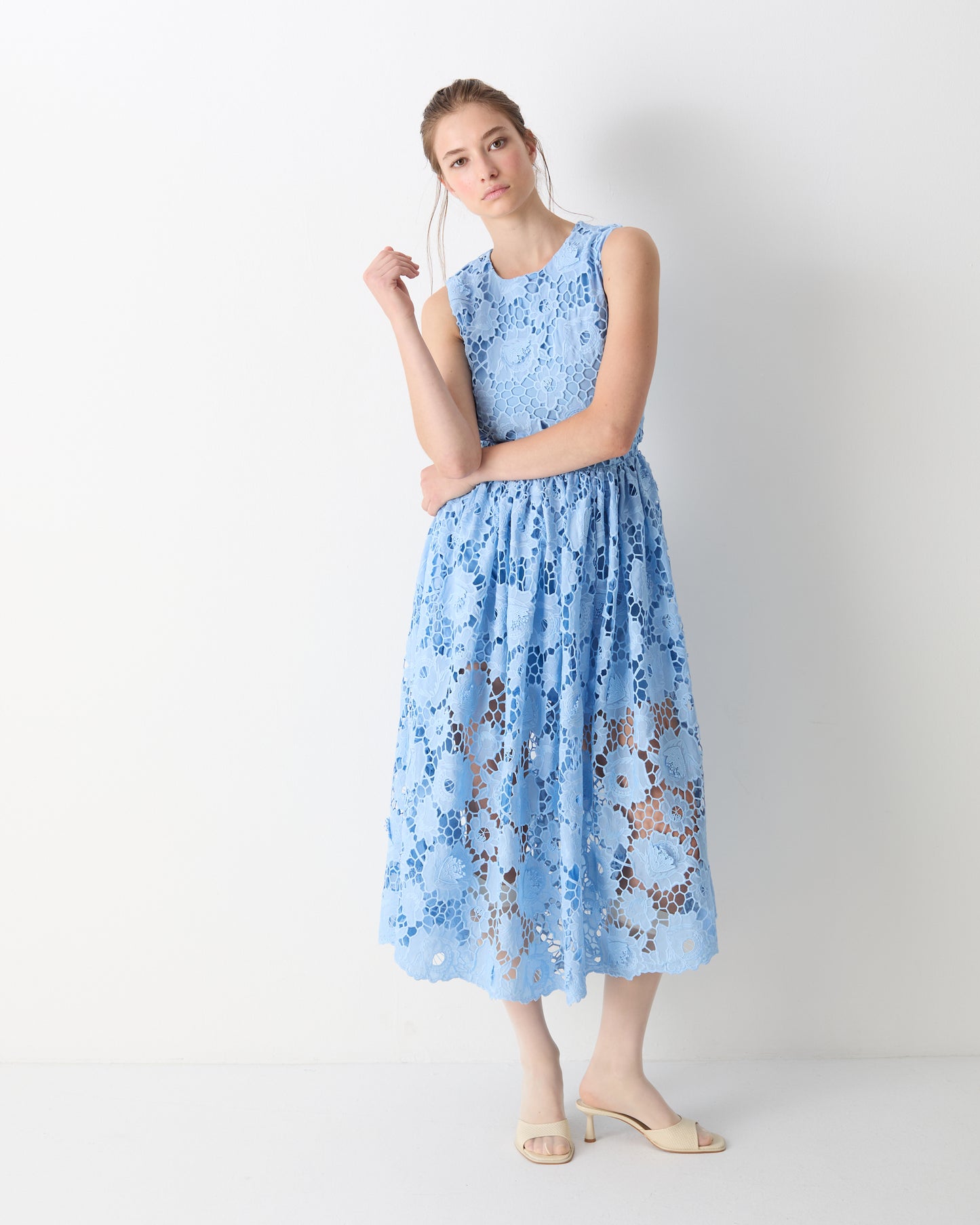 The Selma Midi dress in Blue