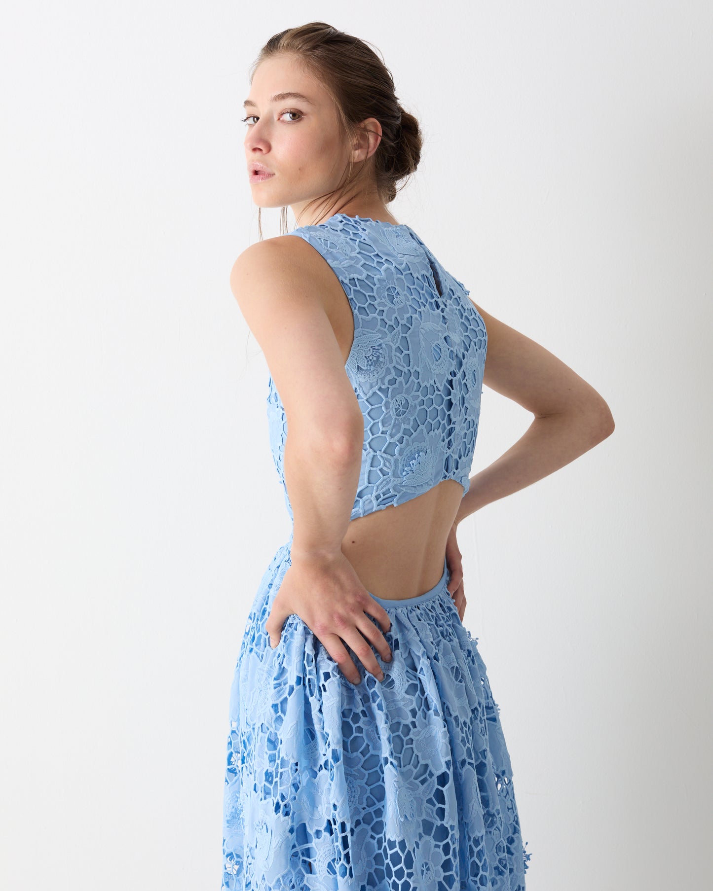 The Selma Midi dress in Blue