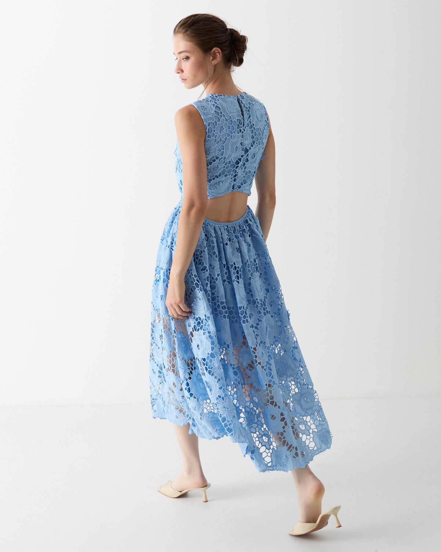 The Selma Midi dress in Blue