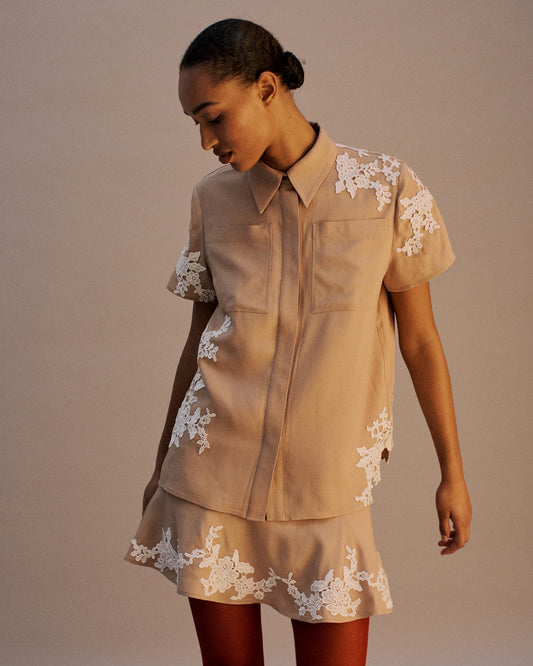 The Coco Shirt in Biscuit