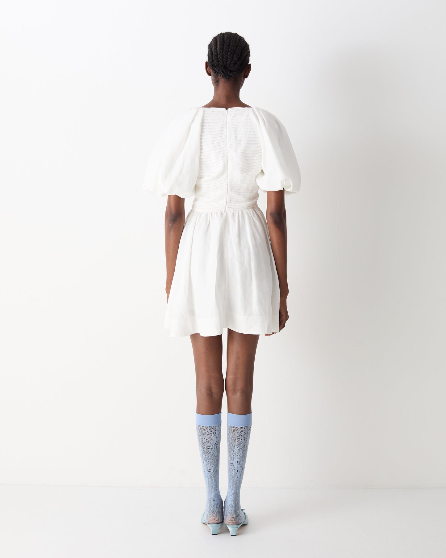 The Honna Mini Dress in Ivory