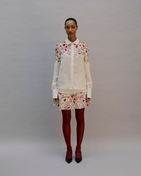 The Mathilde Shirt in the Garden Bloom Print