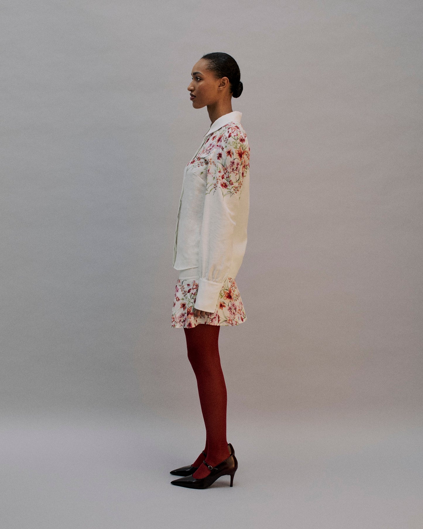 The Mathilde Shirt in the Garden Bloom Print