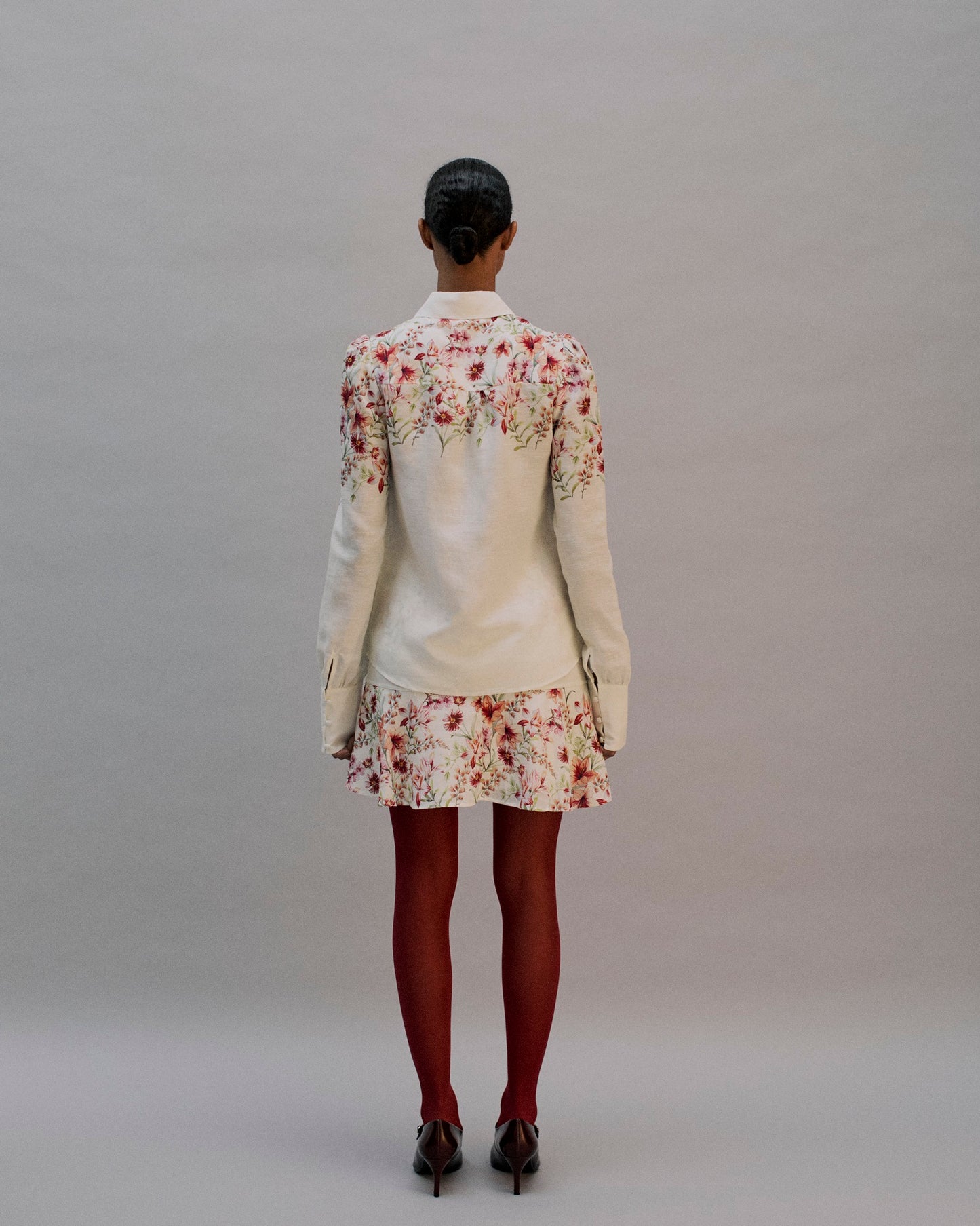 The Mathilde Shirt in the Garden Bloom Print