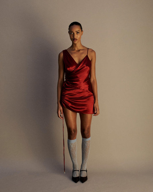 The Aphrodite Mini Dress in Cherry