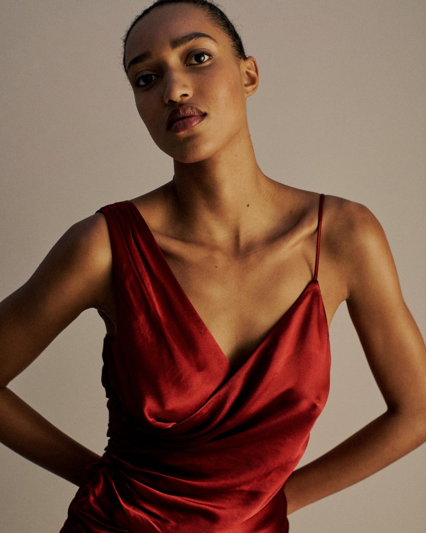 The Aphrodite Mini Dress in Cherry