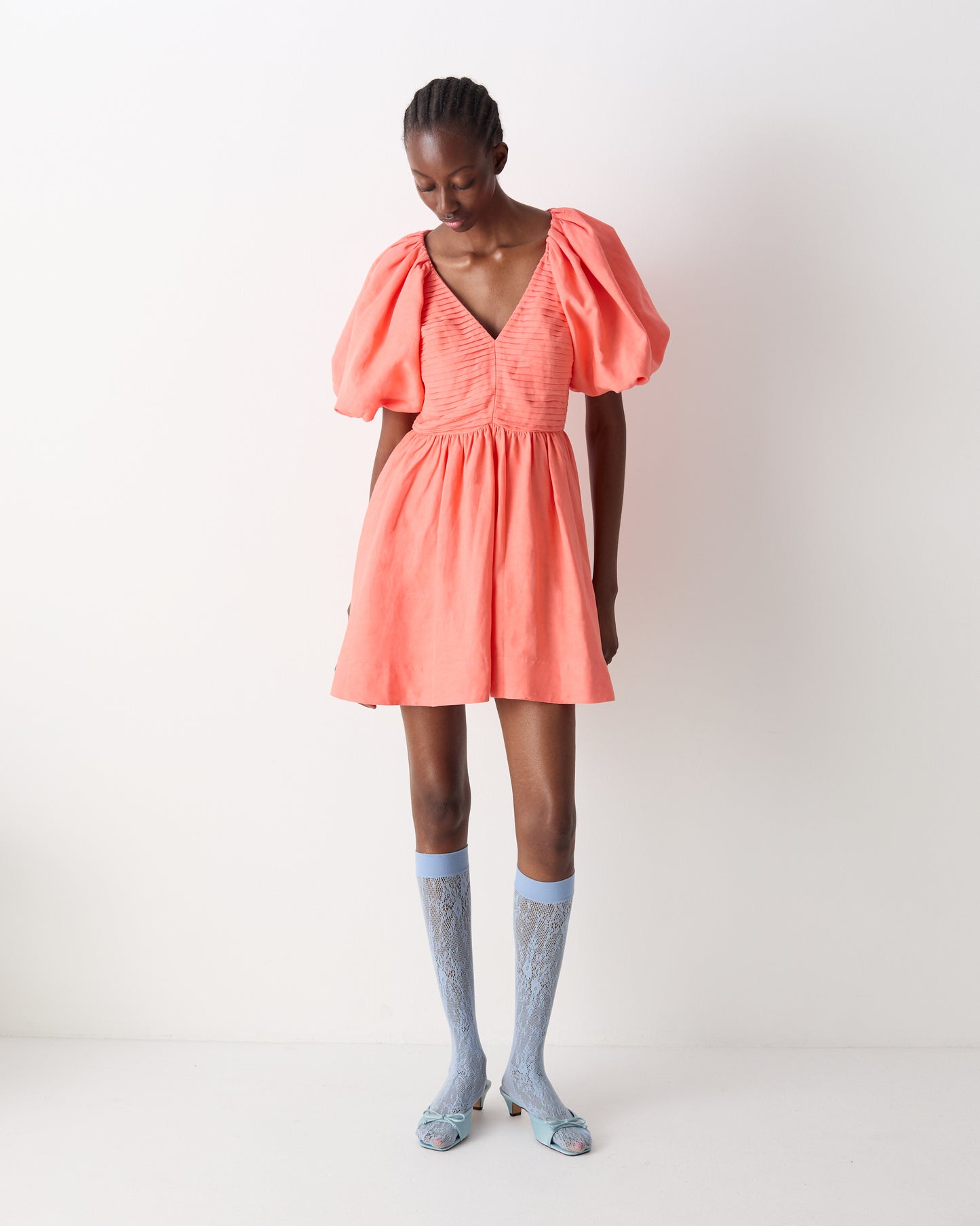 The Honna Mini Dress in Apricot