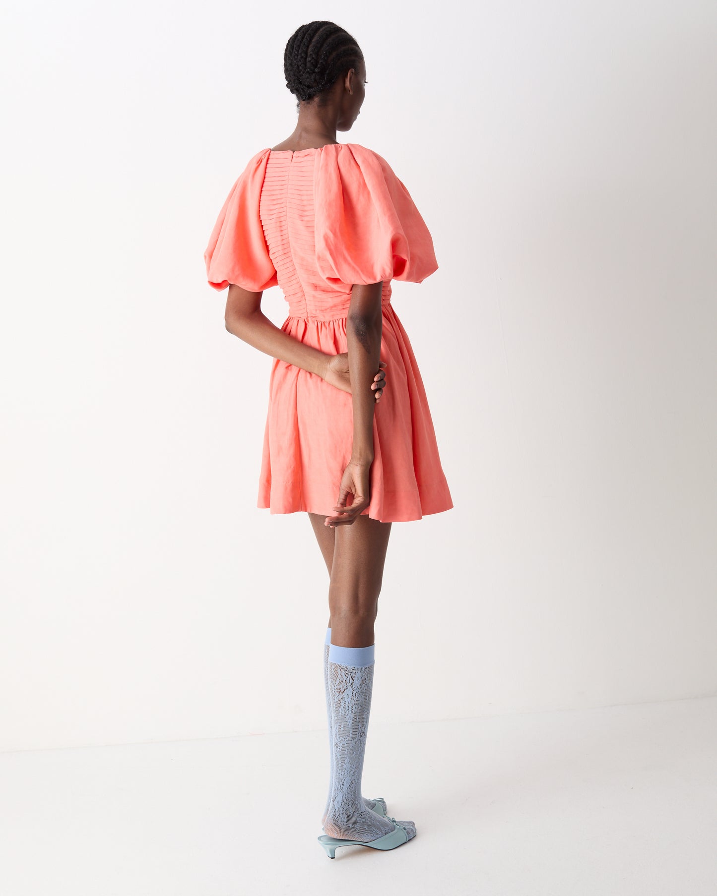 The Honna Mini Dress in Apricot