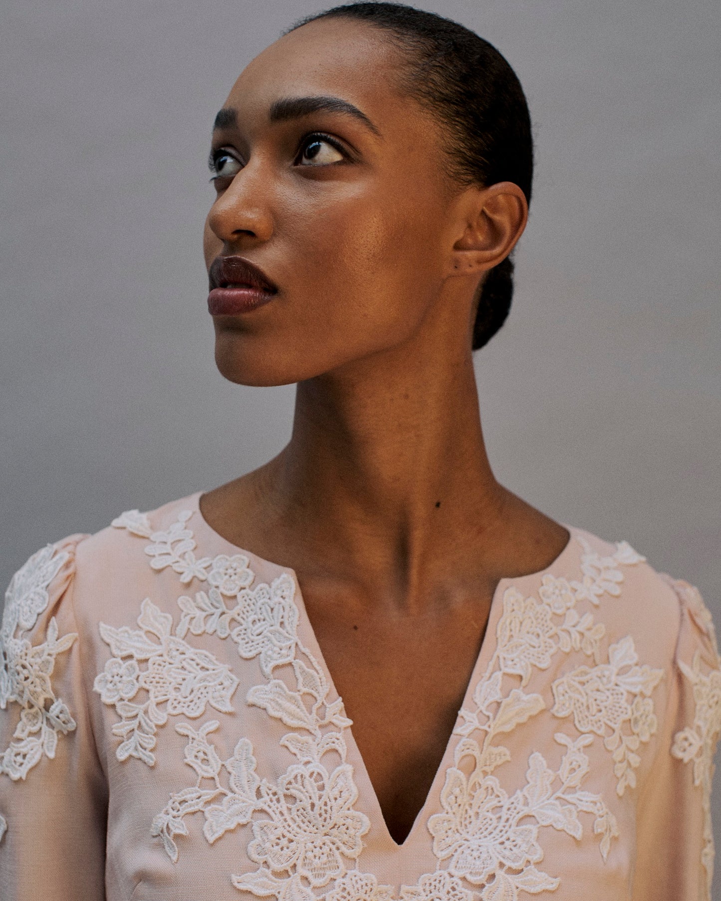 The Sadie Midi Dress in Blush