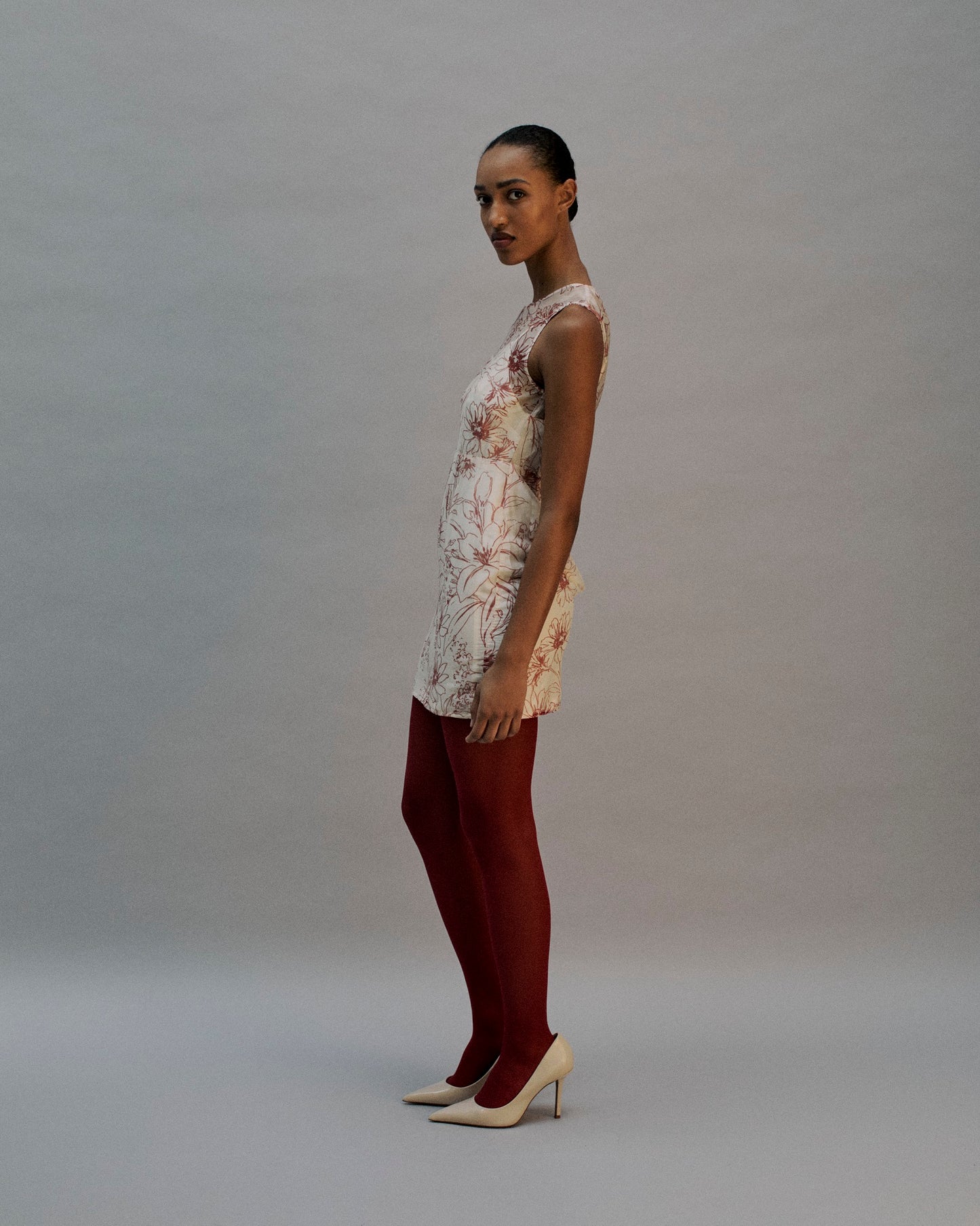 The Zuki Mini Dress in the Artist Bouquet Print