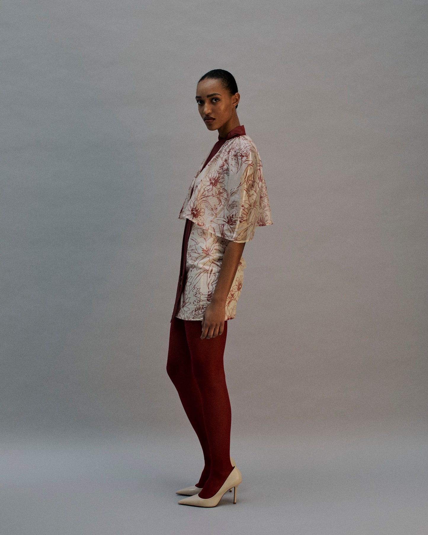 The Pia Cape in the Artist Bouquet Print