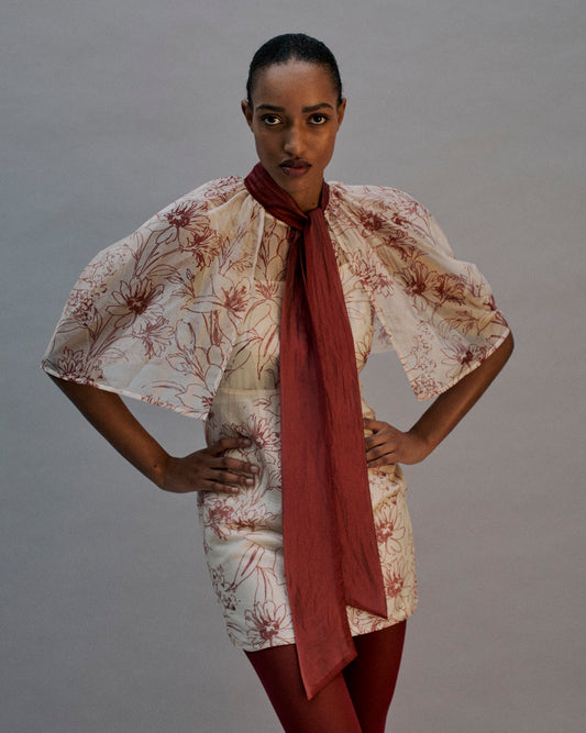 The Pia Cape in the Artist Bouquet Print