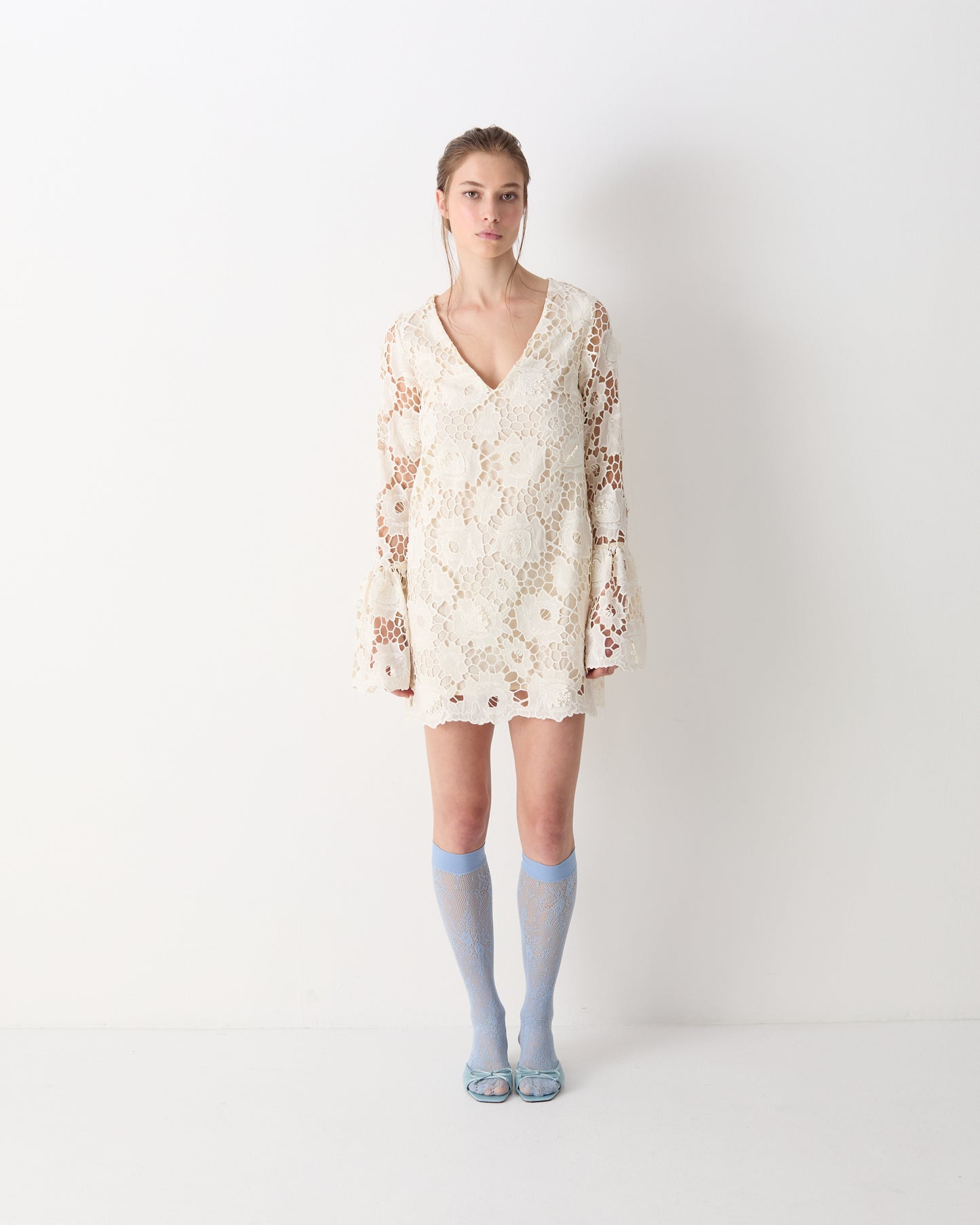 The Selma Mini Dress in Ivory