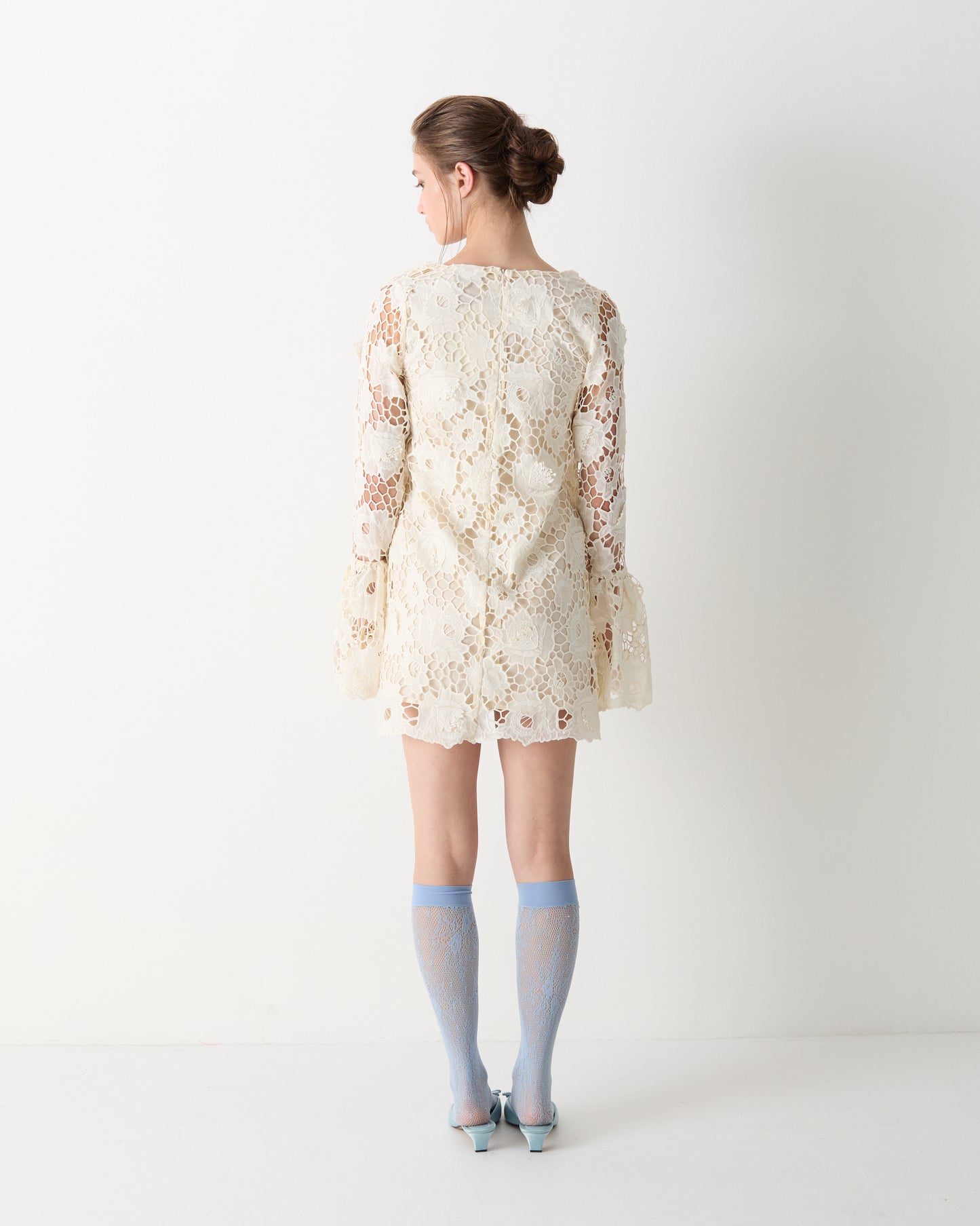 The Selma Mini Dress in Ivory