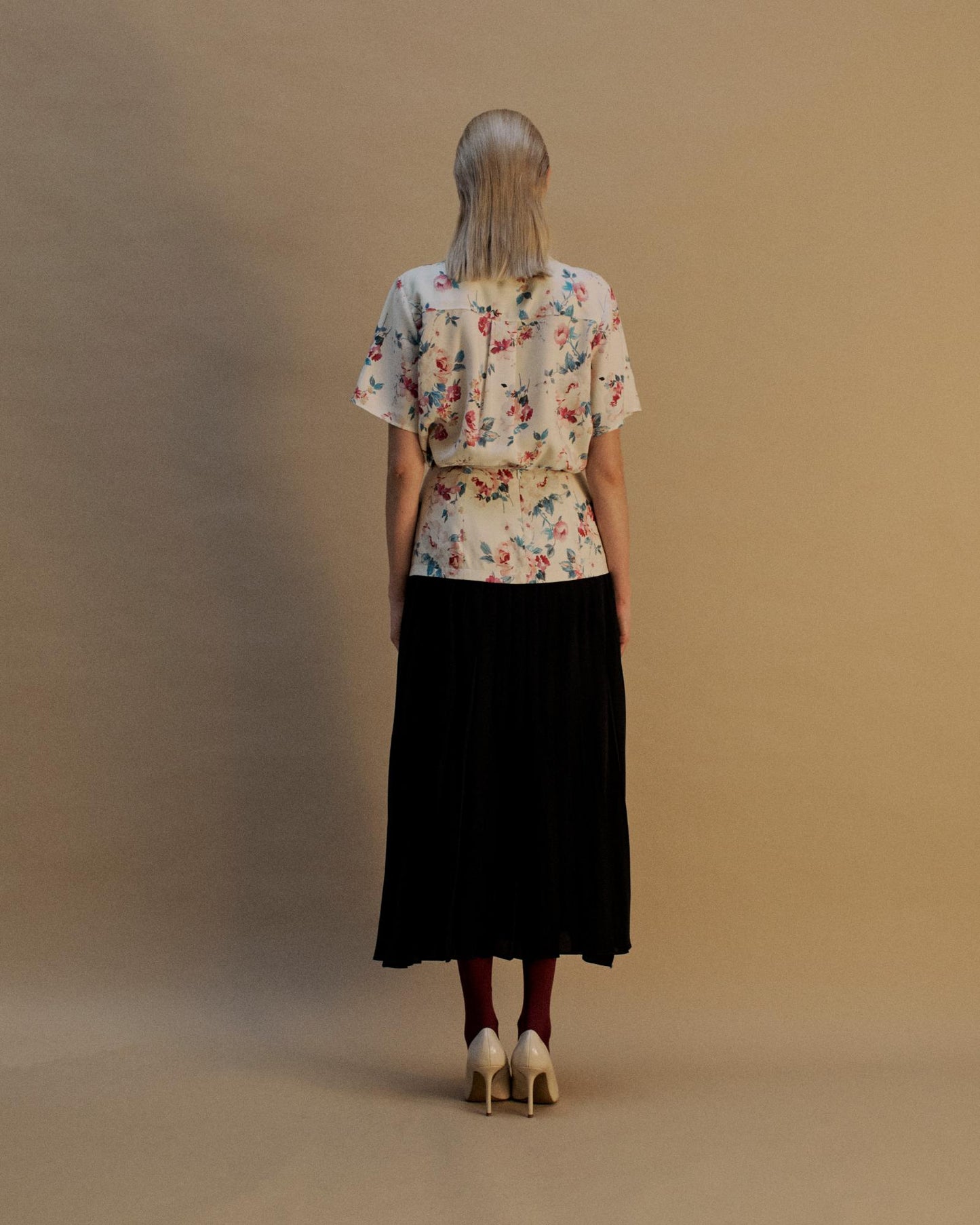 The Belle Midi Skirt in the Floral Nostalgia Print