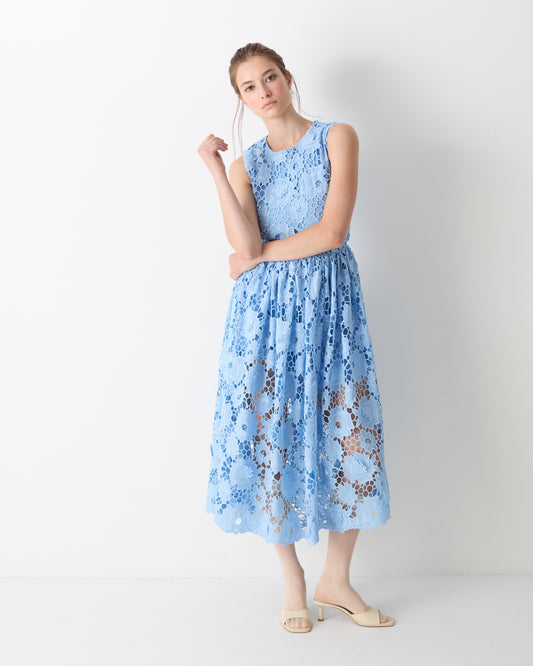 The Selma Midi dress in Blue