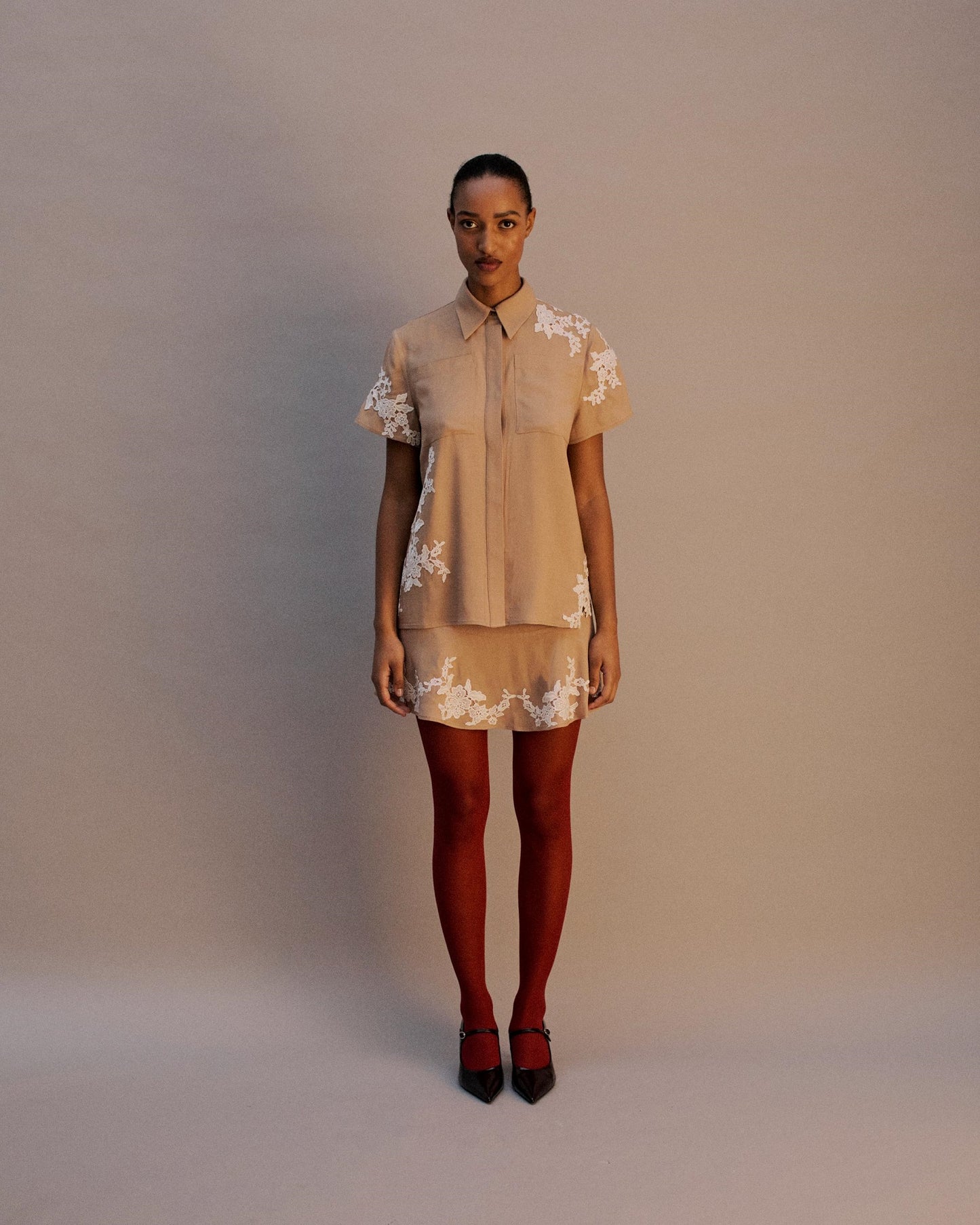 The Coco Shirt in Biscuit
