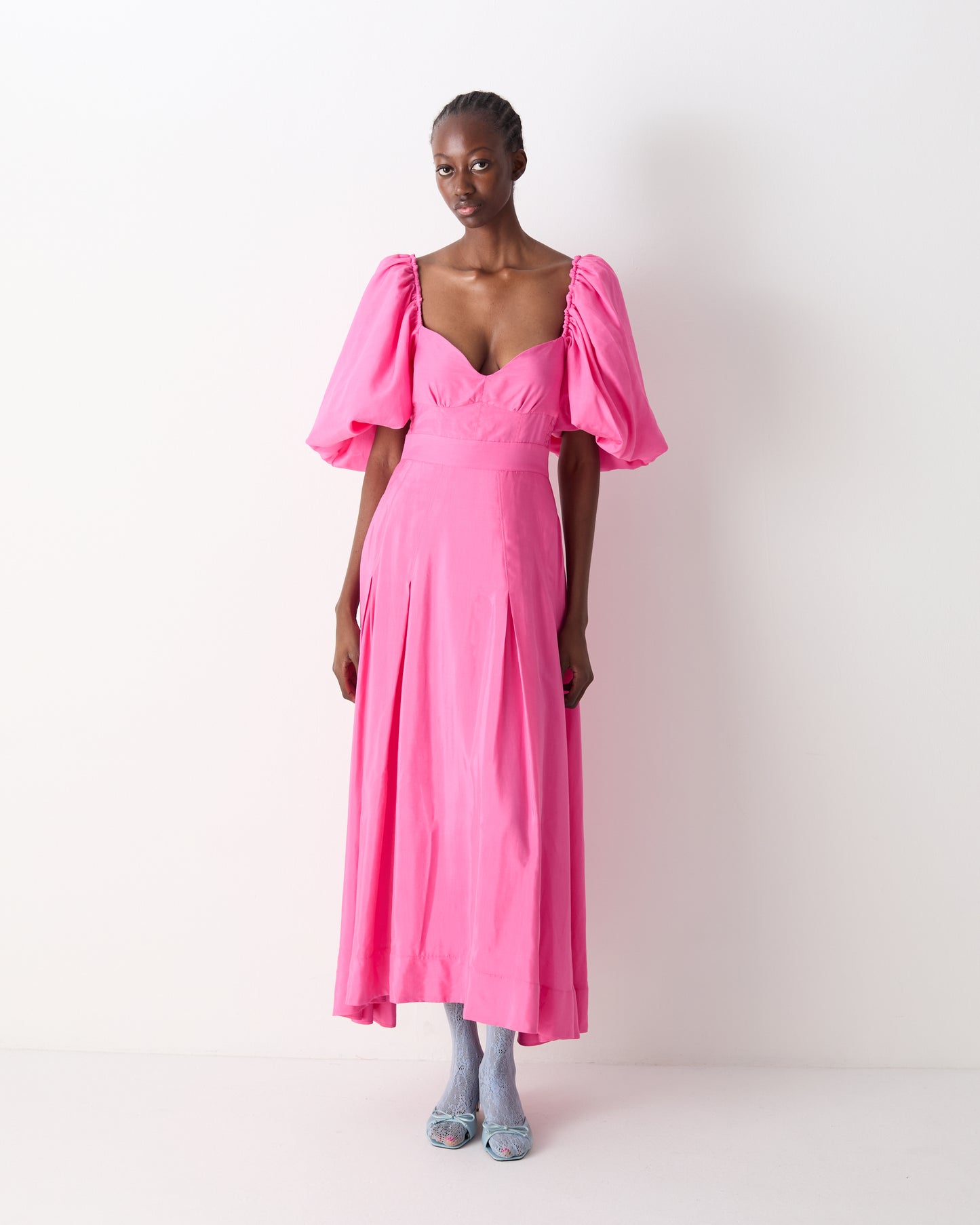 The Elka Midi Dress in Pink