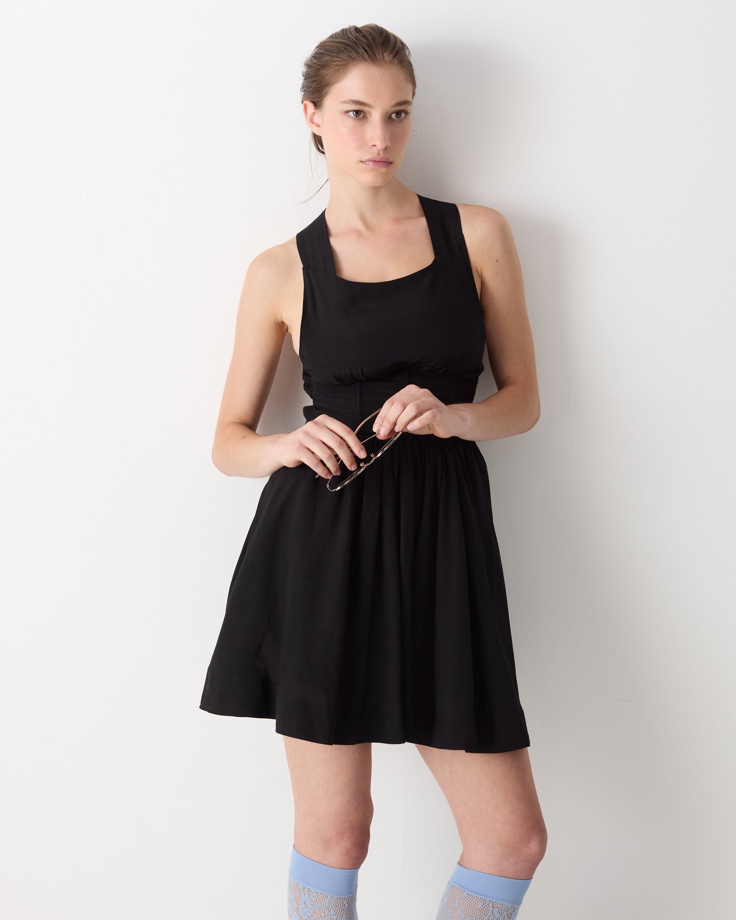 The Elka Mini Dress in Black