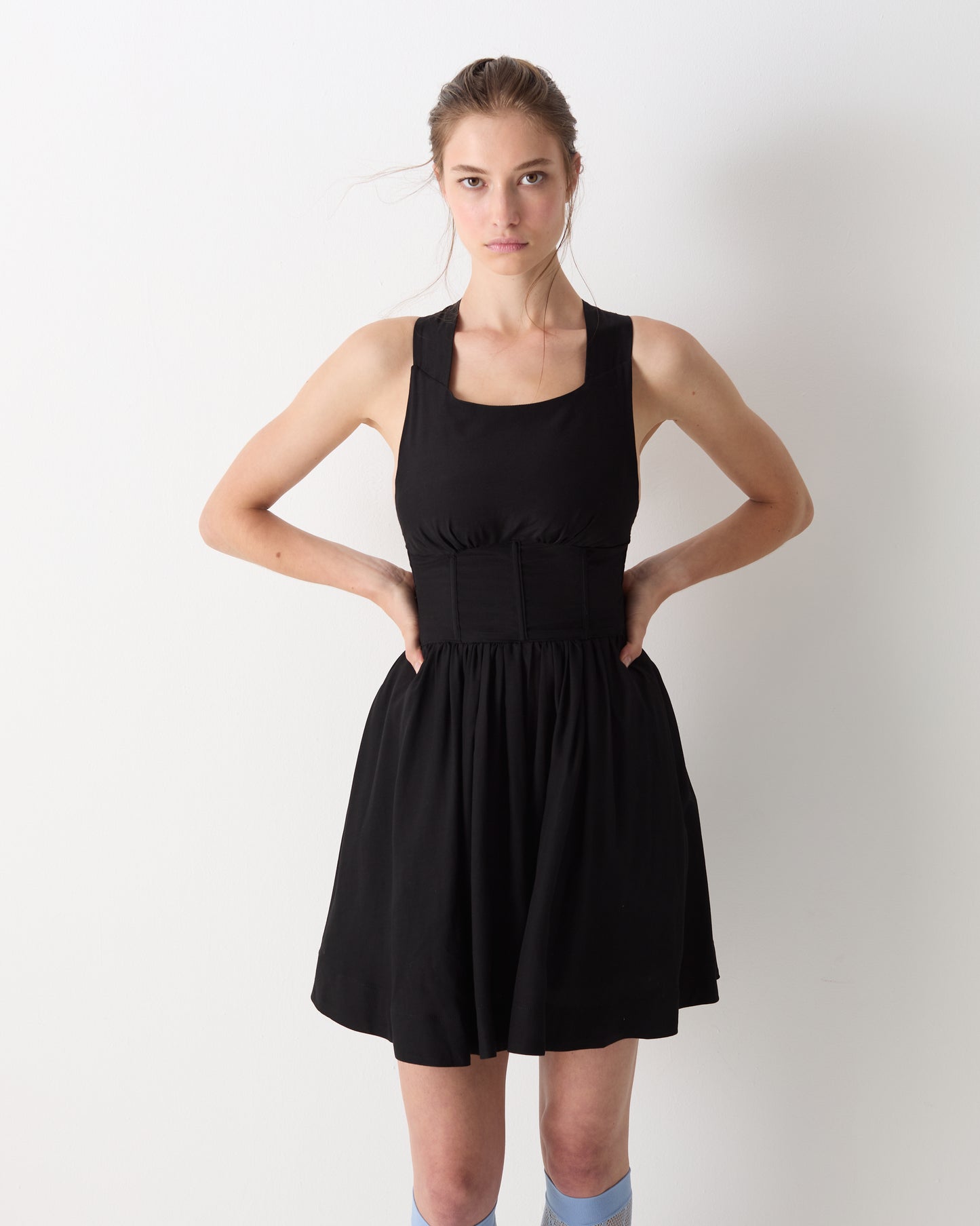 The Elka Mini Dress in Black