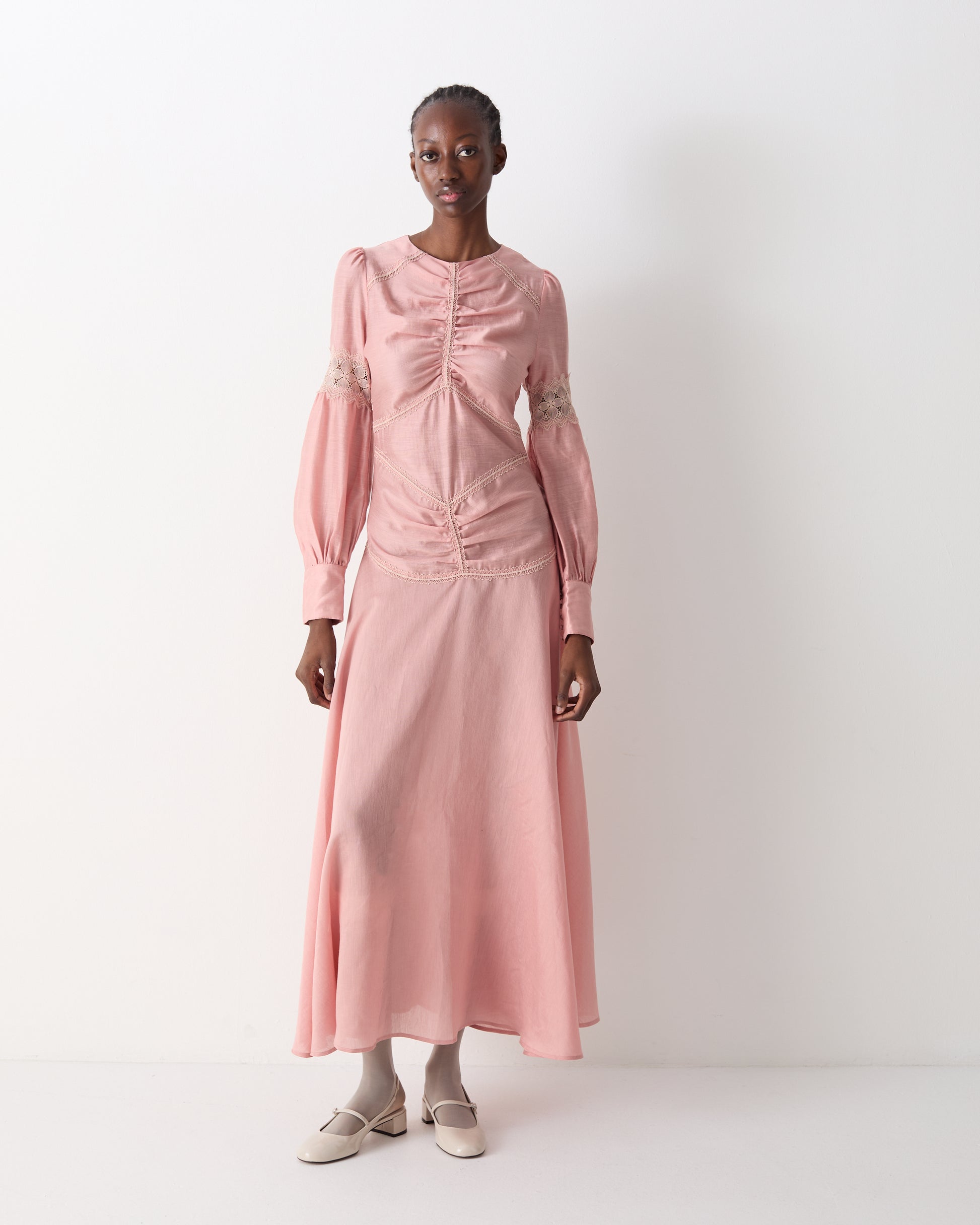 zoe maxi dress Zoe | Light Pink Elegant Wedding Maxi Dress