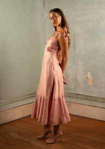 Ella Maxi Dress - Pink Clay