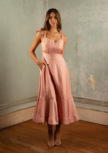 Ella Maxi Dress - Pink Clay